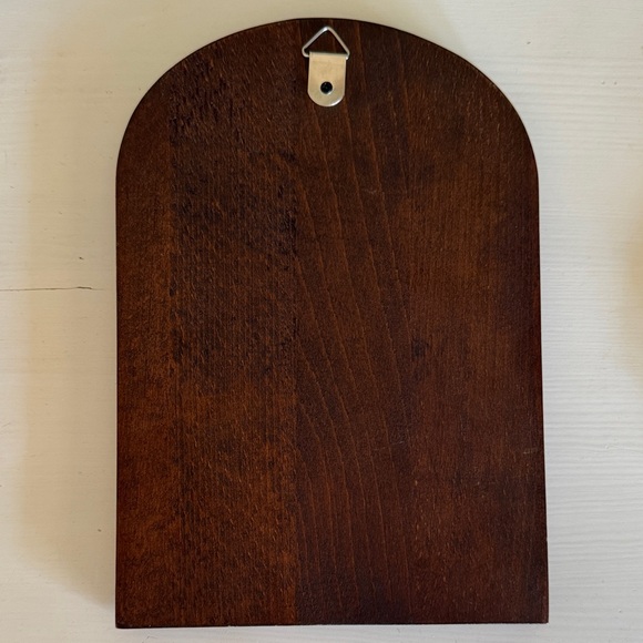 Wooden Religious Icon with Gold Accents - Picture 6 of 6